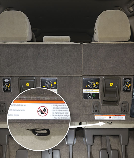 Toyota Sienna tether