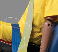Good lap belt fit