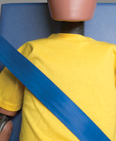 Poor shoulder belt fit